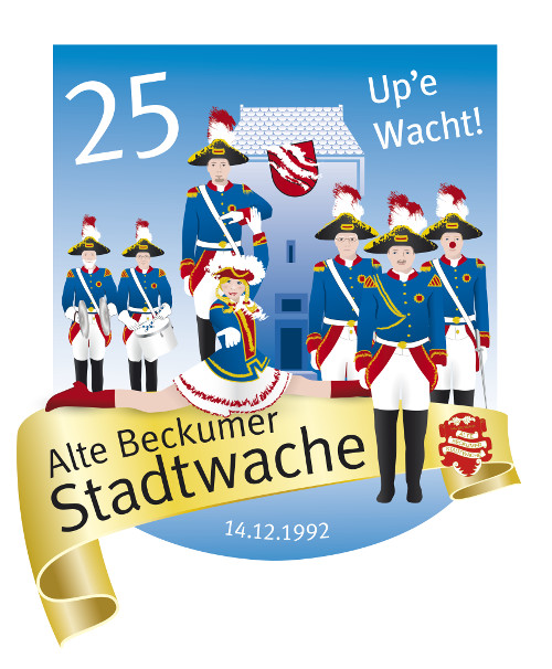 500 BeckumerStadtwache 25JahreEmblem